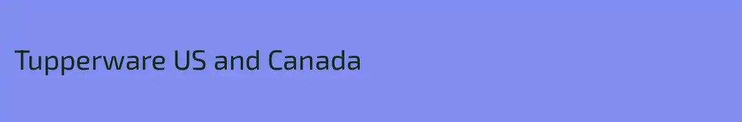 Tupperware US and Canada